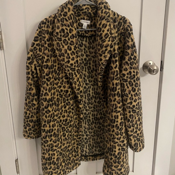 Calvin Klein Jackets & Blazers - Calvin Klein Cheetah Print Sweater